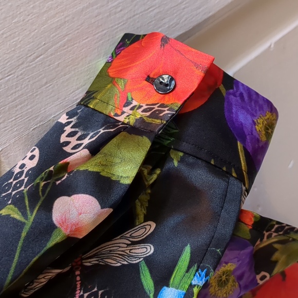 L’Agence 100% Silk Botanical Snake Tyler Holly Button Front Blouse - Picture 11 of 16